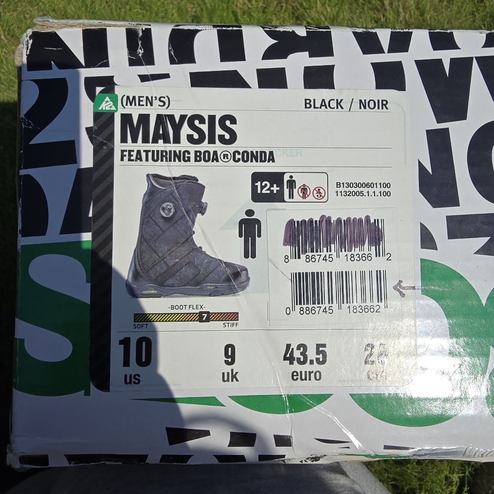 K2 Maysis Snowboard Boots Size 10
